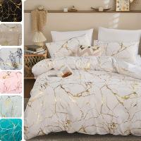 Funda de edredón suave y cómoda para dormitorio, conjunto de ropa de cama, 3 piezas - details 4