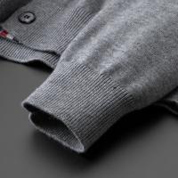 Cardigan de Punto de Marca Superior Novedad Primavera-Otoño Estilo Casual Coreano con Abertura Lateral V-cuello - details 14