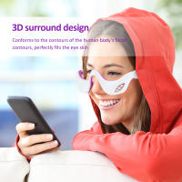 Masajeador ocular de pulso de microcorriente EMS, terapia de calentamiento de luz roja, dispositivo de belleza, alivia la fatiga ocular, desvanece las ojeras, elimina las arrugas - details 2