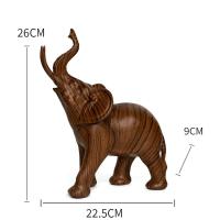 Estatuilla de esculturas de animales para decoración del hogar, elefante de la suerte, estatua de resina, adorno para manualidades, decoración de habitación, regalo de Navidad DIY - details 29