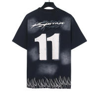 Camiseta Deportiva de Algodón Puro para Hombres Estilo Básico Casual de Verano con Impresión Adicional en la Parte Delantera - details 1