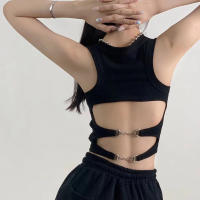 Camiseta Deportiva de Manga Larga para Mujer con Almohadilla Top Corto Casual con Espalda Descubierta Estilo Callejero Y2K - details 4