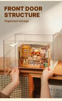 Robotime Rolife DIY casa en miniatura caja de habitación hecha a mano cabaña cubierta antipolvo modelo decoración del hogar fácil de montar - details 2