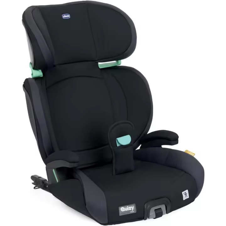 Coche para Niños 3-12 Años (100-150 cm), Peso 15-36 kg, Grupo 2/3, Fácil Instalación con Sistema Isofix, Reclinable, Ajustable en Altura, Reposabrazos Acolchados, Negro - 1