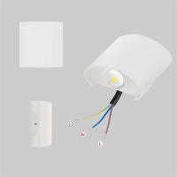 RXUNS Luces de Pared Modernas Impermeables Lámpara LED de Aluminio para Interiores y Exteriores para Baño, Dormitorio, Sala de Estar, Jardín - details 4