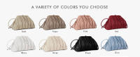 Bolso pequeño y único para mujer, correa de tendencia de moda, correa de hombro desmontable y bolso plisado - details 12