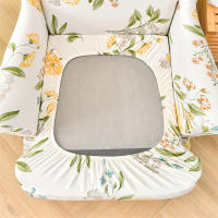Funda para silla con respaldo alto y estampado elástico, funda para sillón con ala de un solo asiento, forma de 2 piezas - details 8