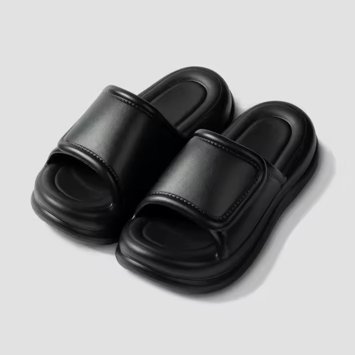 Zapatillas antideslizantes de suela gruesa de las mujeres de verano transpirable de moda resistente al desgaste interior hogar eva fresco zapatillas de las mujeres desgaste exterior, zapatos - 1
