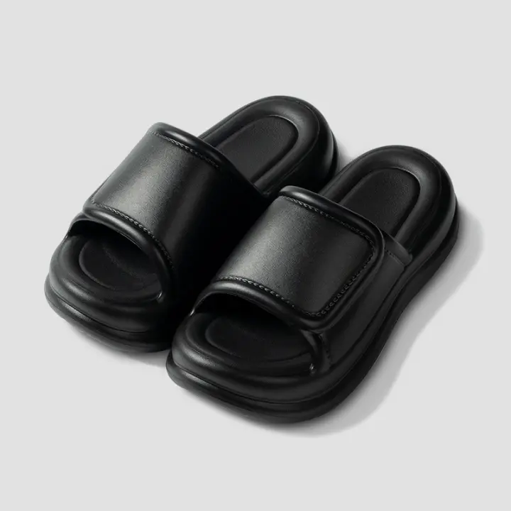 Zapatillas antideslizantes de suela gruesa de las mujeres de verano transpirable de moda resistente al desgaste interior hogar eva fresco zapatillas de las mujeres desgaste exterior, zapatos - 1