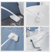 Cepillo de Pared Multifuncional para Baño con Mango Largo Desmontable Cepillo de Bañera Trapezoidal para Limpieza de Azulejos y Vidrio Material de Cepillo de Esponja y Plástico Recomendado para Superficie Cerámica Estilo Clásico - details 7