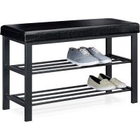 Taburete de Metal-Cuero Sintético 6-8 Pares Negro Tamaño 49x81x31 cm - details 0