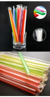 Pajitas grandes y coloridas para beber, pajitas desechables para leche, té, batidos, accesorios para Bar, tienda de jugo, 100 piezas - details 5
