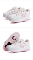 Zapatillas de Caminar Transpirables con Cordones para Niñas Zapatillas Deportivas de Patinaje Retráctiles Zapatos y Ropa para Exteriores para Mujeres - details 24