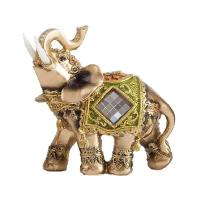 Estatua dorada de la suerte, estatuilla de riqueza, regalo, decoración del hogar, escultura de elefante Feng Shui - details 26