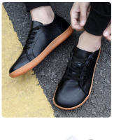 Zapatos minimalistas para hombre y mujer, zapatillas de cuero informales con punta ancha, zapatos ligeros para caminar, Unisex - details 23