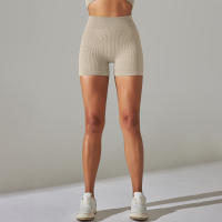 Hamidou-pantalones cortos deportivos para mujer, mallas transpirables de cintura alta para Yoga, correr, ciclismo, entrenamiento, gimnasio, Verano - details 32