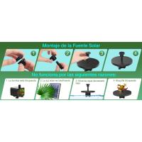 fuente solar jardin exterior