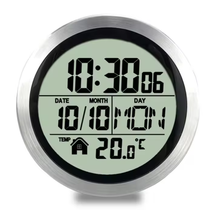 Reloj de ducha digital resistente al agua, reloj con temporizador para baño, reloj de pared digital para cocina, reloj con ventosa sin perforación - 1