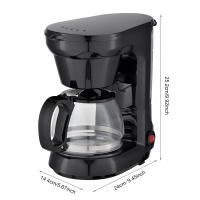 Máquina de Café Automática Eléctrica Control Inteligente 750ML Filtrado de Café Molido Anti-Goteo - details 0