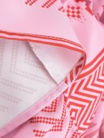 TRAFZA-vestidos de verano para mujer, vestido largo rosa sin mangas con cuello cuadrado, Espalda descubierta, bordado, decoración Vintage - details 8