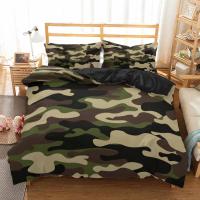 Juego de Ropa de Cama de Camuflaje 3D Cubierta de Edredón Suave con Funda de Almohada para Niño, Niña, Adulto Textil para el Hogar Cool - details 19