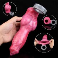 Leten YESBUY fantasía perro manga enorme nudo consolador vaina agrandamiento juguete sexual Anal próstata masajeador vaginal juguetes eróticos para adultos - details 13
