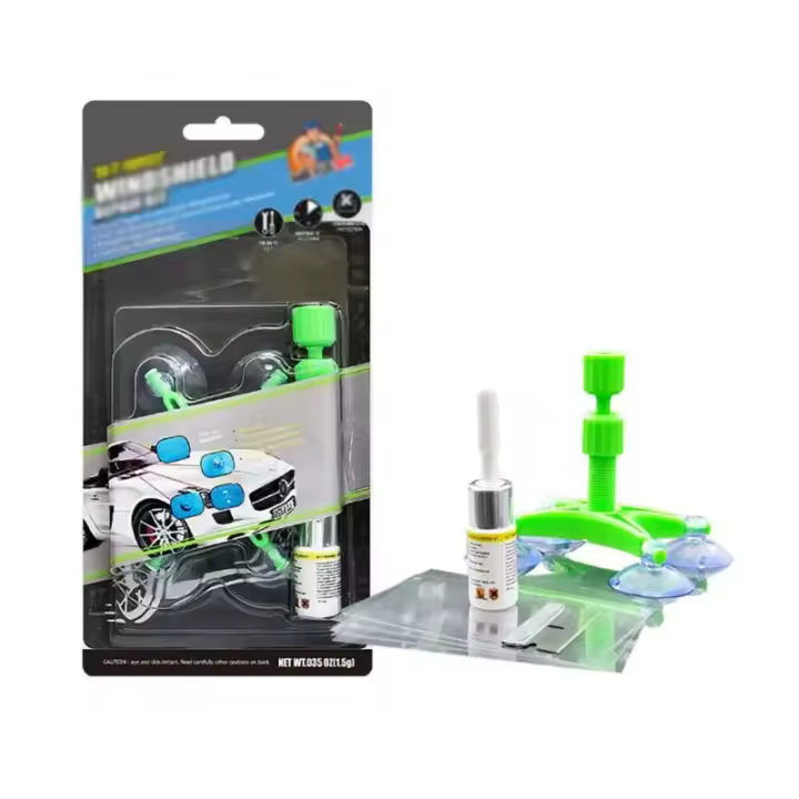 Kit de reparación de parabrisas de coche, Chip de parabrisas para arreglar cristales, grietas en el parabrisas, arañazos F19A - 1