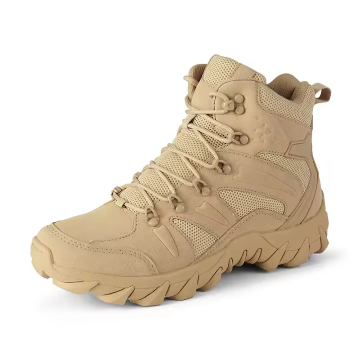 Botas De Entrenamiento De Combate Tácticas Mejoradas Para Hombre, Zapatos De Senderismo De Respuesta Rápida Antidesgaste Para Acampar Al Aire Libre, Zapatillas De Pesca Y Caza Para Hombre - 1