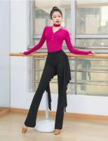 Trajes modernos para mujer, tops de baile social personalizados y cómodos para bajar de peso, trajes de práctica de tango Chacha Samba - details 9