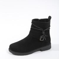 Botas martin planas informales para mujer, botas cortas a la moda, zapatos para mujer - details 5