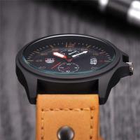 Reloj de Pulsera de Cuarzo Automático de Marca XINEW Correa de Cuero de Moda Casual para Hombres - details 13