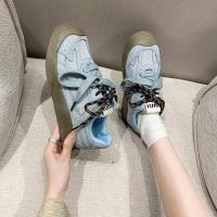 Zapatos informales De malla para mujer, zapatillas Retro transpirables De suela gruesa, De entrenamiento, para verano - details 24