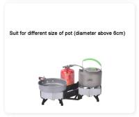 Estufa de Gas de doble cabezal de BRS-32, horno portátil para acampar al aire libre, interruptor de fuego, juego de utensilios de cocina con Control ajustable gratis - details 6