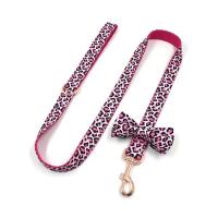 Arnés perro leopardo rosa perros niñas, Collar mascotas grabado nombre personalizado y hebillas Metal seguridad, conjunto de - details 8