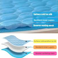 Alfombrilla Refrescante para Mascotas Autorentable, Lavable, Tapiz de Dormir de Seda de Hielo para Perros y Gatos en Verano - details 5