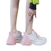 5 nuevos zapatos deportivos de verano para mujer, con suela gruesa, versátiles, informales, blancos y populares. - details 0