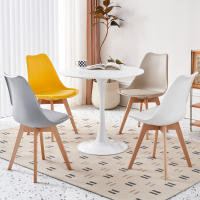 Mesa redonda blanca para cocina, comedor, sala de estar, muebles de estilo nórdico moderno, balcón pequeño, 80/110 - details 3