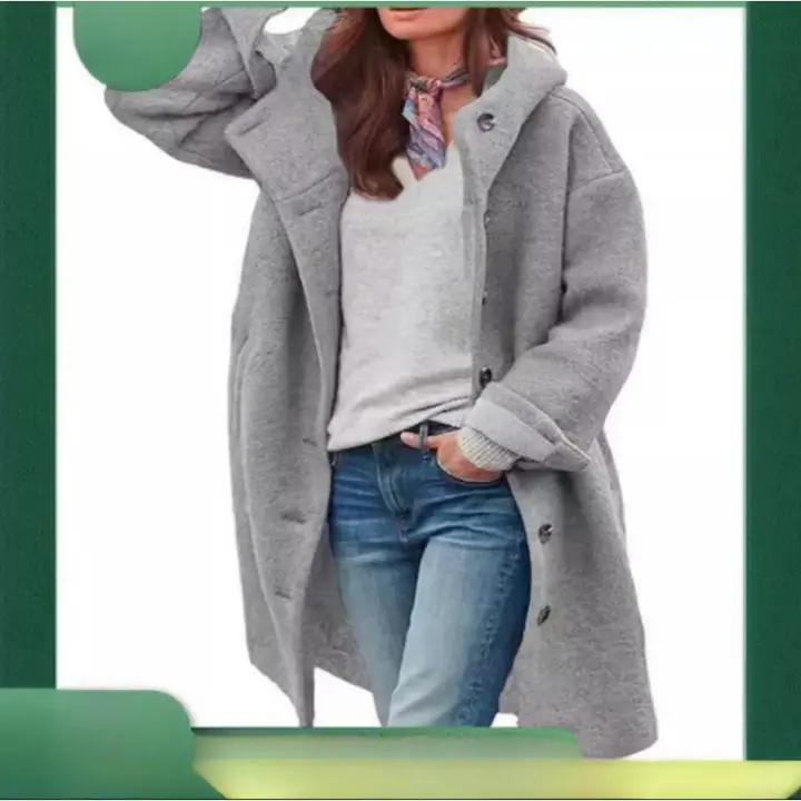 Camiseta holgada de manga larga para mujer, parabrisas informal, moda, otoño e invierno, 2024 - 1