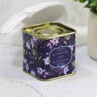 Caja de lata decorativa para té, lata de té de Metal pequeña cuadrada, té portátil sellado - details 5