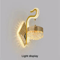 [1 año de garantía] Lámpara de pared de cristal creativa TOMAX moderna y sencilla para dormitorio, cama, pasillo, TV, fondo, luz de pared - details 8