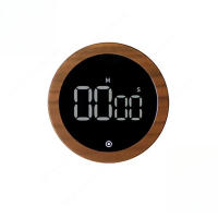 Temporizador Rotativo Grano De Madera Temporizador De Cocina LED Gestión Del Tiempo Temporizador Electrónico Temporizador Redondo Cuenta Atrás - details 5