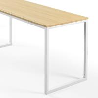 Mesa de estudio moderna de metal y madera - Mesa de ordenador - details 1