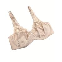 Sujetador Sexy de talla grande para mujer, ropa interior de encaje de contraste, cubierta completa, Mini sujetador ligero con lazo - details 10