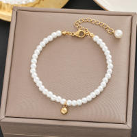 Pulsera de Moda de Titanio Dorado de 18k Regalo de Cumpleaños Perfecto para Mujeres No se Desvanece - details 6
