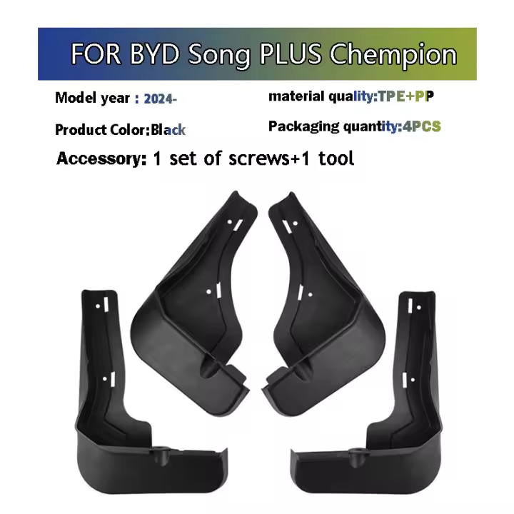 2024 para BYD Song Plus Chempion guardabarros protector contra salpicaduras guardabarros accesorios de coche delantero trasero 4 Uds - 1