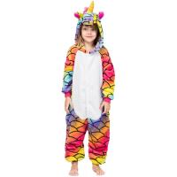 Ropa de dormir de invierno para niños y niñas, disfraz de panda, dinosaurio, unicornio, kigurumi, manta para dormir - details 7