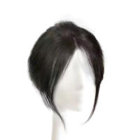 Peluca con flequillo lateral para mujer, Clip de pelo, flequillo falso con patillas, Toppers para citas, fiesta, boda, uso diario - details 4