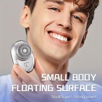 Afeitadora eléctrica impermeable recargable con Mini recortador y cabezal de corte alternativo para hombres, perfecta para afeitado de barba - details 0