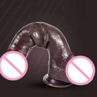 Leten-consoladores realistas de prepucio deslizante para mujer, 27 cm, ButtPlug, juego Anal vaginal falso largo, estimulador del punto G, Juguetes sexuales para adultos 18 - details 1