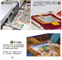 Manjusri Bodhisattva Thangka Xizang pintura colgante pintada a mano artículos tibetanos interior de gran tamaño 120cm de alto - details 10